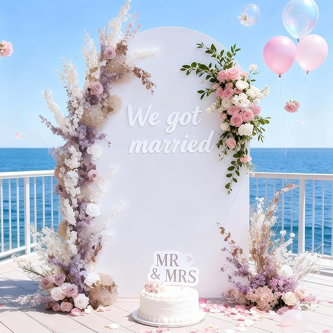 6FT White Arch Backdrop Cover - Image 8