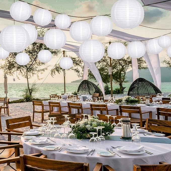ADLKGG White Paper Lanterns Party Decorative - Image 3