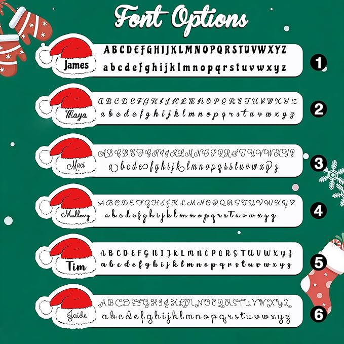 CALLIE Personalized Christmas Stickers - Image 2