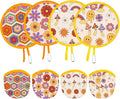 4 Styles Retro Hippie Round Foldable Hand Fan Japanese Foldable Fan Style by JYSILIYH