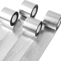PartyWoo Crepe Paper Streamers 4 Rolls 328ft, Pack of Silver Foil Party by PartyWoo