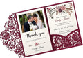 DORIS HOME 50pcs Laser Cut Wedding Invitations by DorisHome