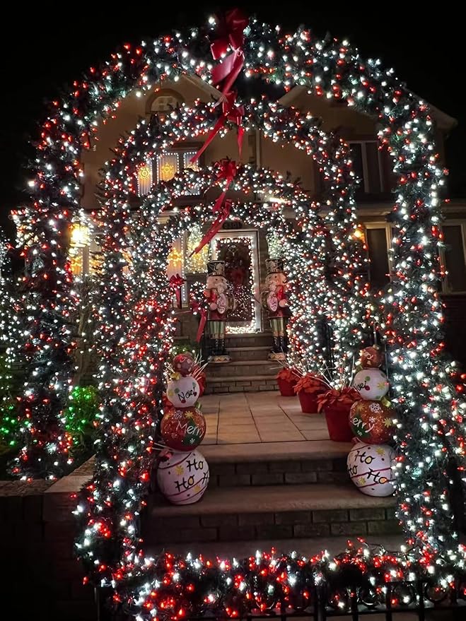 YEGUO 165ft 500 LED Christmas Lights Indoor, 8 Modes Green Wire Plug in - Image 5
