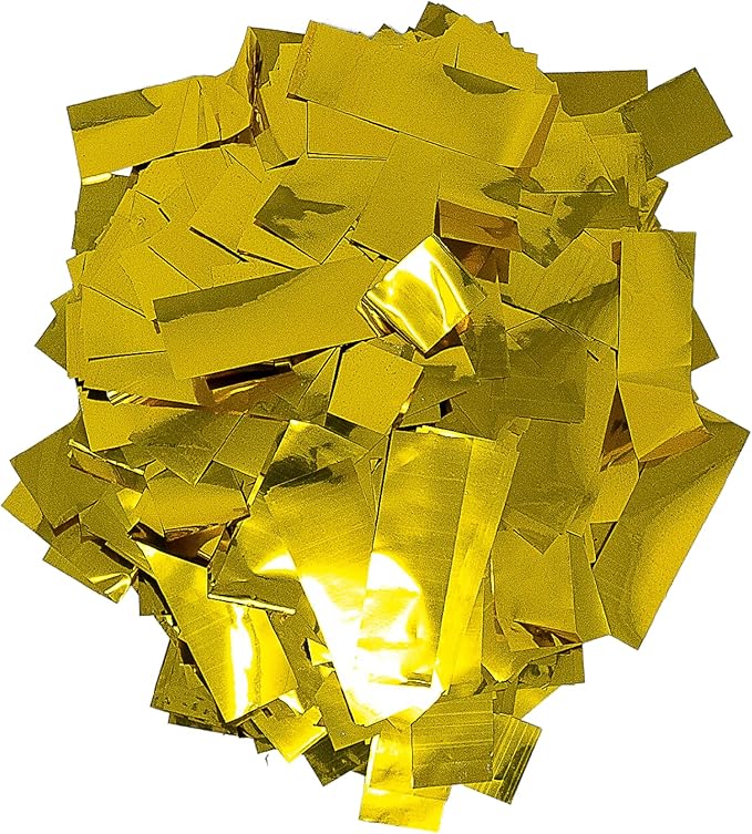 Ultimate Confetti, Rectangular Gold Mylar Shiny Foil Metallic Confetti by UltimateConfetti