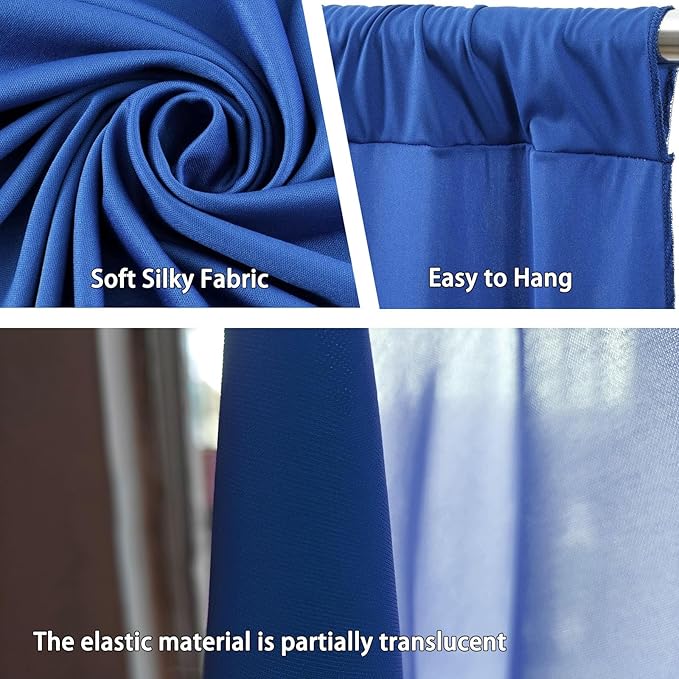 10 x 10 Feet Blue A Backdrop Curtain - Image 3