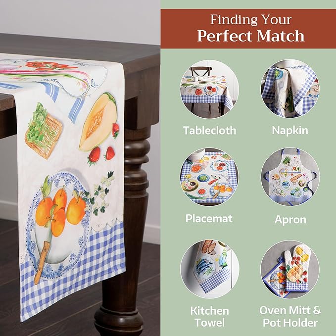Maison d' Hermine Table runner 100% Cotton Double Layer Table Runners 108 - Image 5