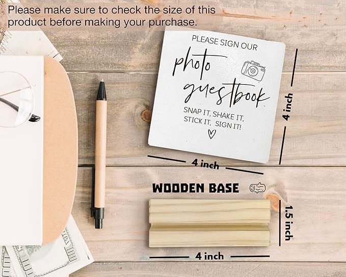 Photo Guest Book Sign, Wedding Guest Book Desk Decor, Guest Book Wedding - Image 3