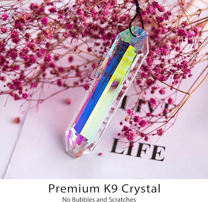 HDCRYSTALGIFTS 3 Pack 5" Large Crystal Sun Catcher Prisms - Image 6