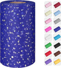 Glitter Tulle Rolls, 6” by 50 Yards Sequin Tule Netting Fabric Tulle by ICOSHOW