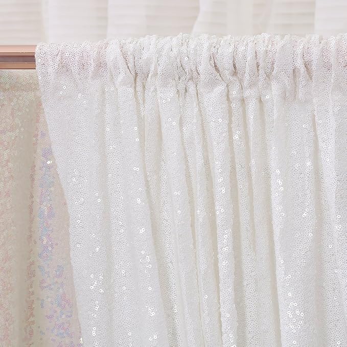 Poise3EHome 7FT x 7FT Sequin Photography Backdrop Curtain - Image 3
