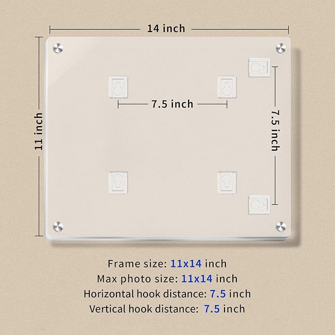 11X14 Acrylic Floating Picture Frame - Image 5
