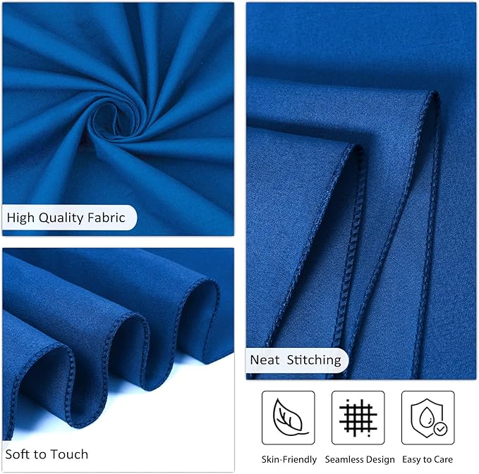 8 Pack Royal Blue Tablecloth 60 x 102 Inch Rectangular Tablecloths - Image 4