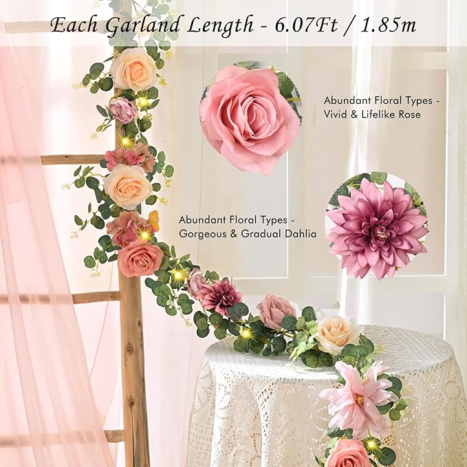 Waipfaru Artificial Flower Garland - Image 2