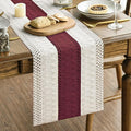 Artoid Mode Red Farmhouse Rustic Table Runner, Seasonal Holiday Hollow Kitchen by ArtoidMode