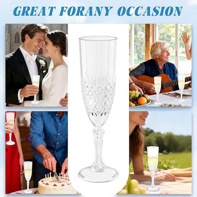 Plastic Champagne Flutes - Image 5