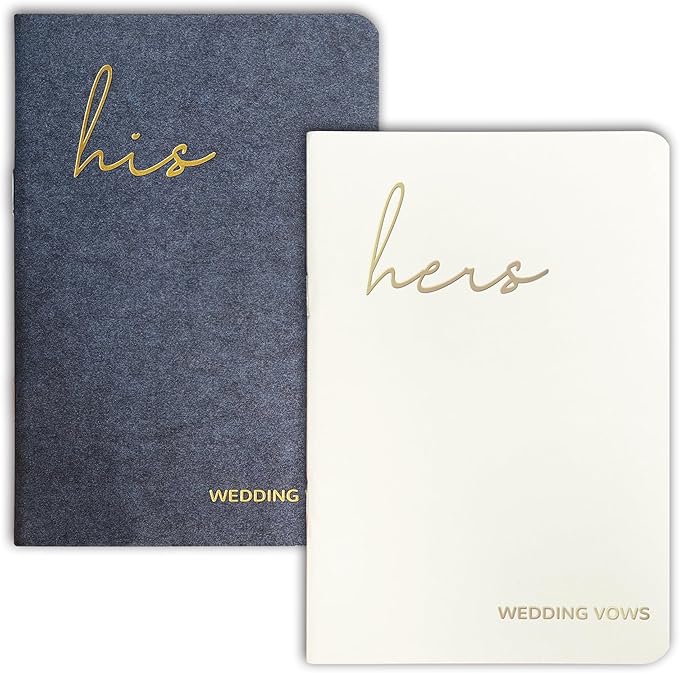 Wedding Vow Books His and Hers, Wedding Registry Gifts Ideas by MrMrsGifts
