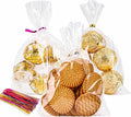 LOKIQNG Cellophane Bags Plastic Treat Bag Clear Cookie Candy Bags by LOKQING