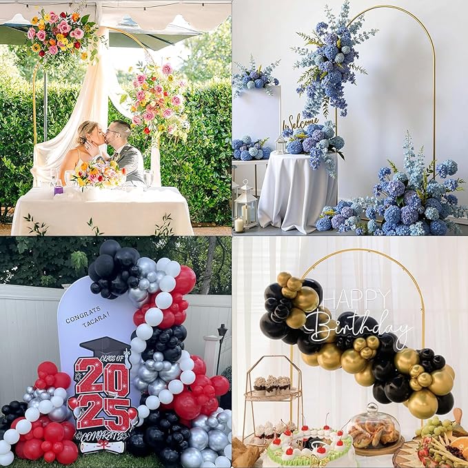 Vincidern 6.6 FT Wedding Arch Backdrop Stand - Image 7