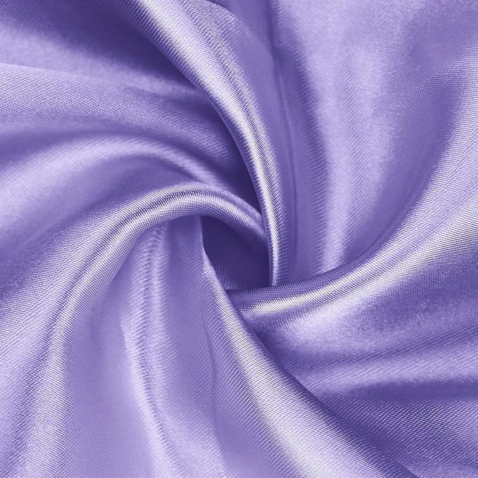 Bailarina 80 Pack Lavender Satin Napkins, 17x17 Inches Wedding Napkins Square - Image 4