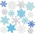 Winter Snowflake Cutouts Glitter Paper Decorations by OuMuaMua
