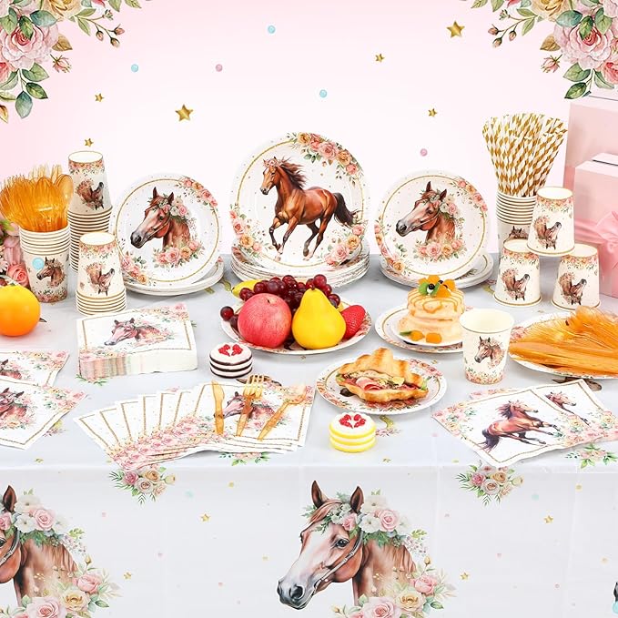 452 Pcs Horse Birthday Decorations - Image 6