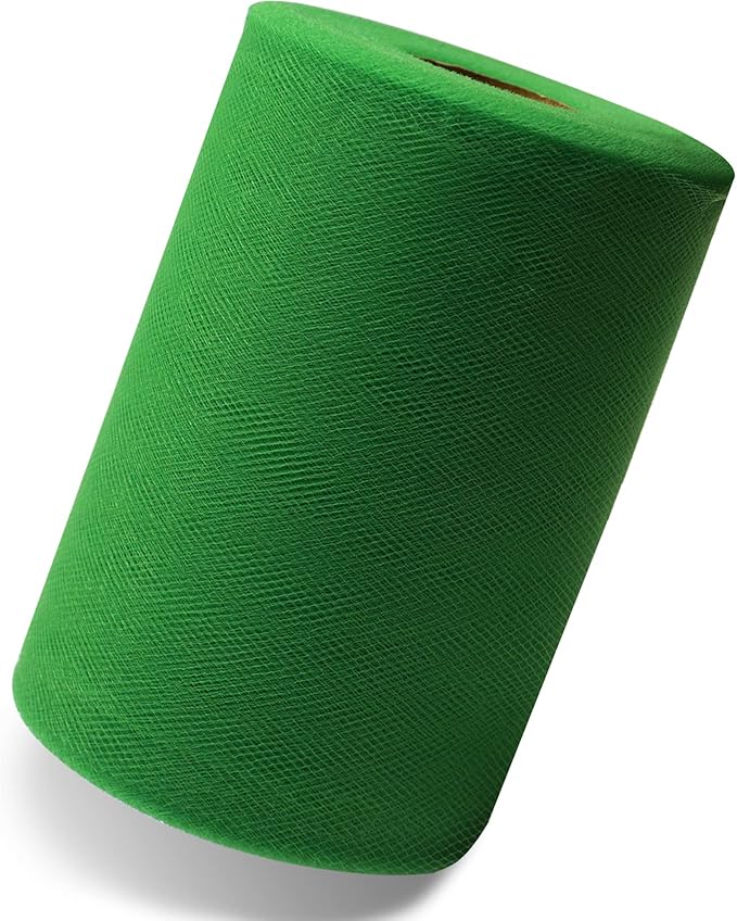 Emerald Green Tulle Fabric Roll 6 Inch X 300 FT Matte Tulle Ribbon Netting Mesh - Image 7