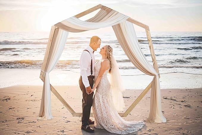 Lvydec 3 Panels Wedding Arch Draping Fabric - Image 5