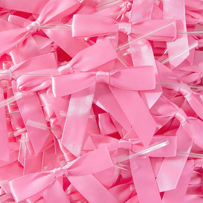 Juvale Pink Twist Tie Gift Bows - Image 4