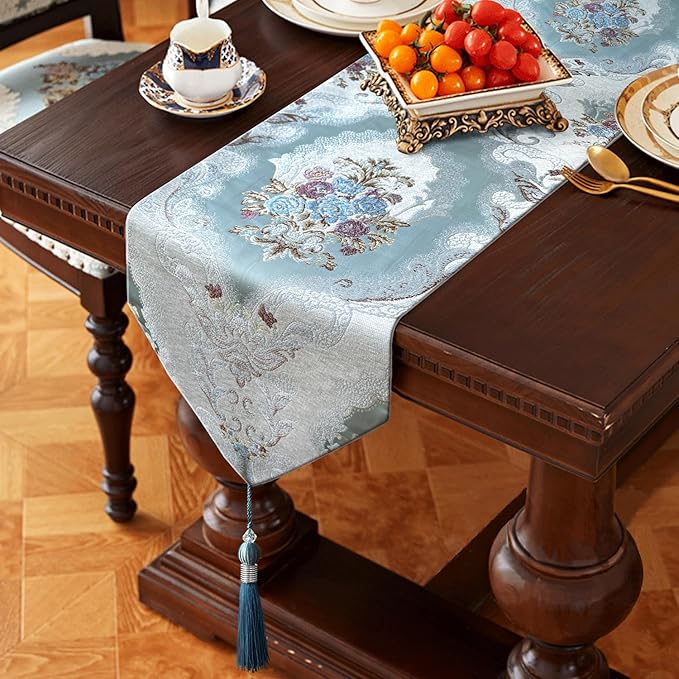 HeMiaor Retro Embroidery Pattern Table Runner by HeMiaor