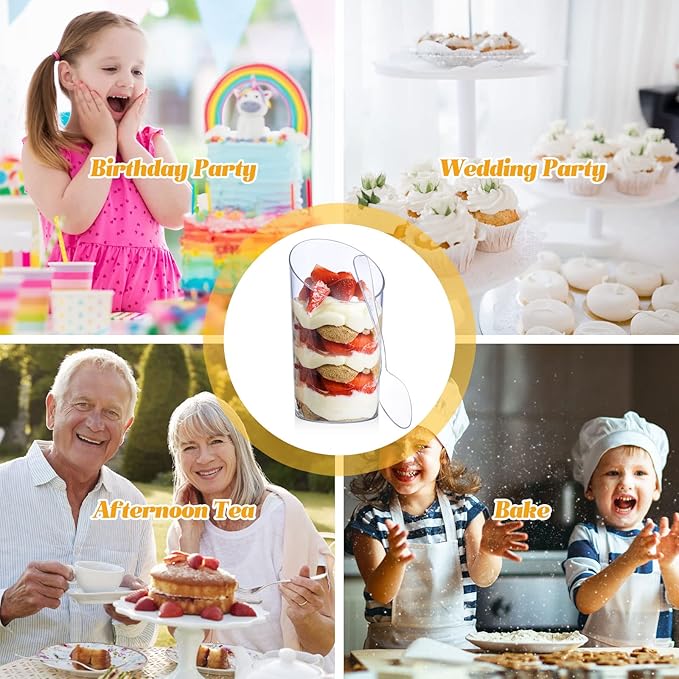 Nuogo 100 Pcs Mini Dessert Cups - Image 7