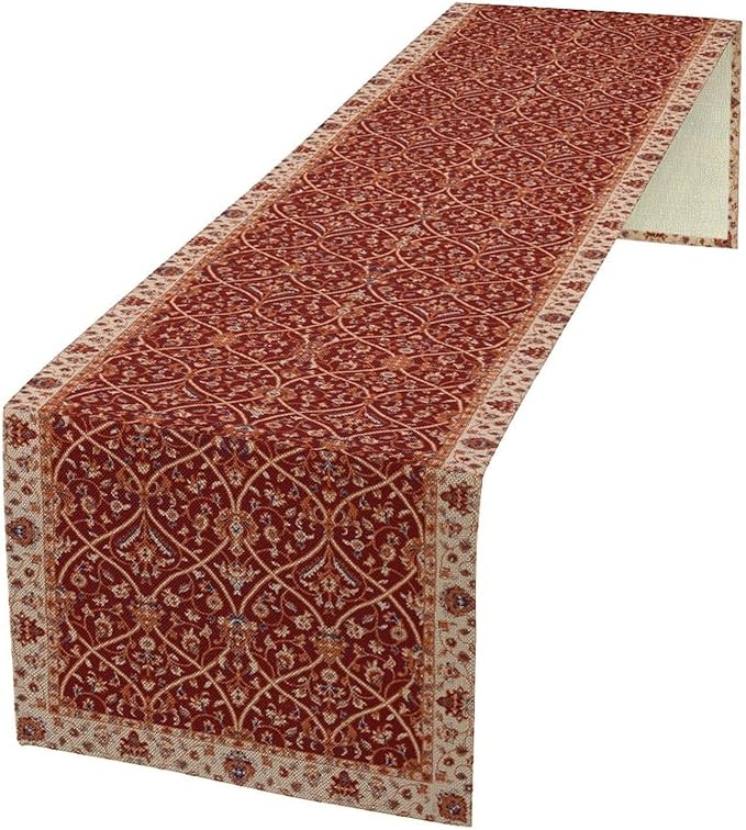 Boho Floral Vintage Table Runner by Unknown