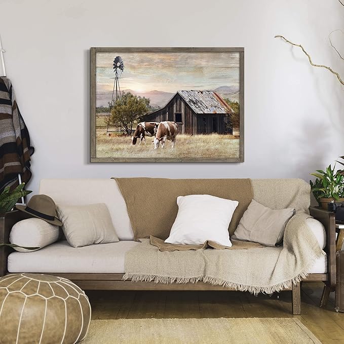Rustic Wall Decor Barn Framed - Image 5