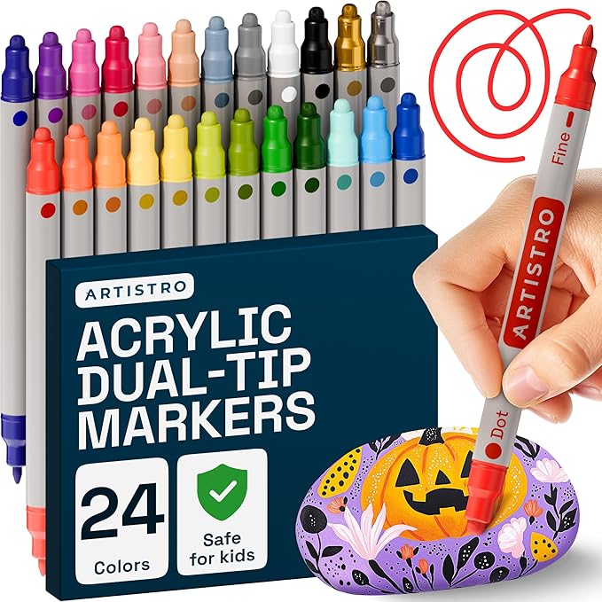 ARTISTRO Acrylic Paint Markers for Rock, Craft by ARTISTRO