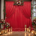 10x10ft Thick Red Glitter Backdrop Curtain Panels by Outpain