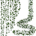 KHOYIME 18 Pack 144 FT Artificial Flower Garland, Fake White Roses Vines Silk by KHOYIME
