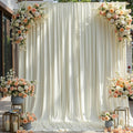 10×12ft Wrinkle Free Ivory Backdrop Curtain by ENJOYYOURPARTY