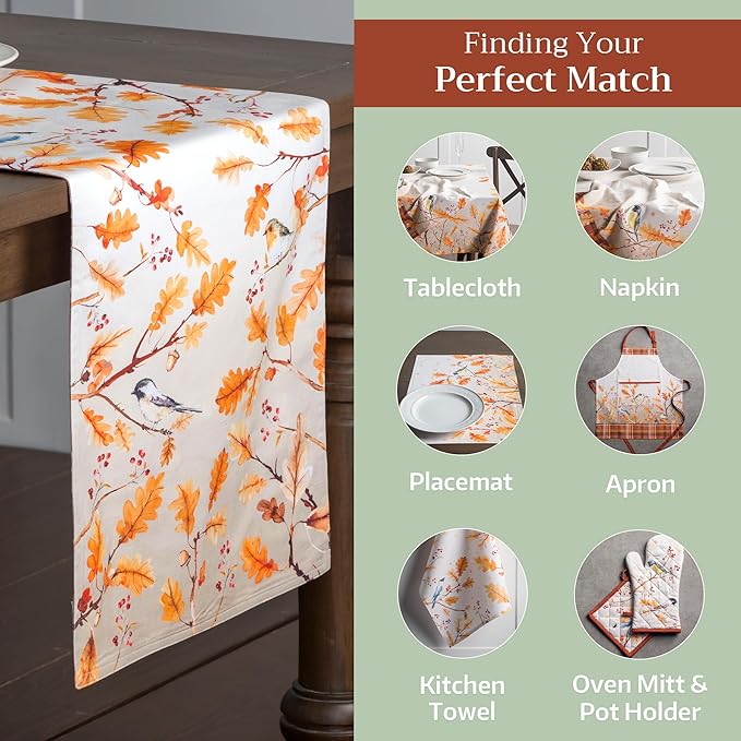 Maison d' Hermine Table Runner 100% Cotton Double Layer Table Runners 108 - Image 5