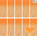 10 Pack Orange Foil Curtain Backdrop 3.2ft x 8.2ft Macaron Tinsel Foil Fringe by Ohiyoo