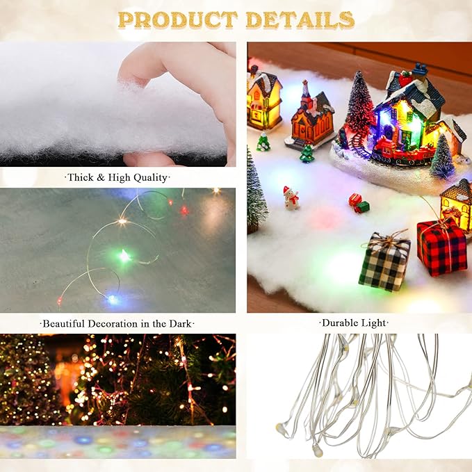 Jetec LED Christmas Fake Snow Blanket - Image 3