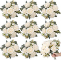 8 Bundles Artificial Peonies Flowers Boho Faux Flowers Arrangements Artificial by Yuxung