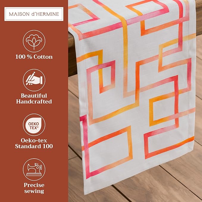 Maison d' Hermine Table Runner 100% Cotton Single Layer Table Runners 108 - Image 2
