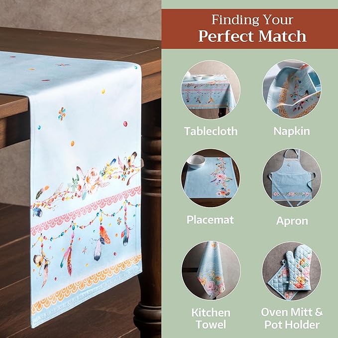 Maison d' Hermine Table Runner 100% Cotton Double Layer Table Runners 108 - Image 5