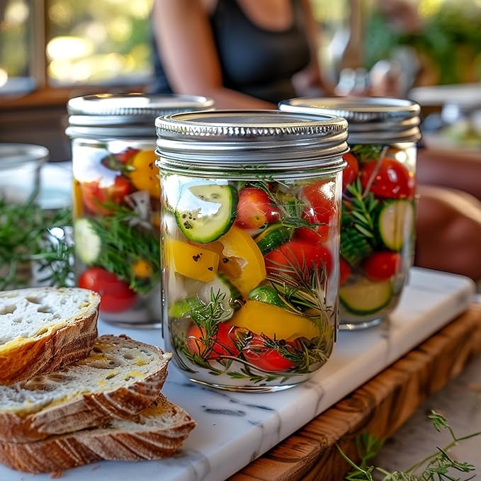 ComSaf Wide Mouth Mason Jars 16oz - Image 6