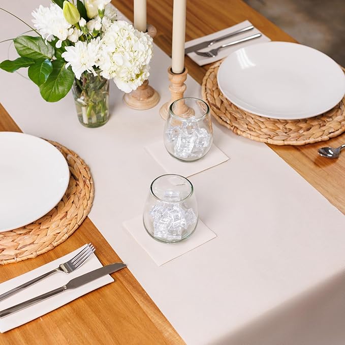 American Homestead Paper Table Runner Roll - 78 ft. Disposable Linen-Like Table - Image 2