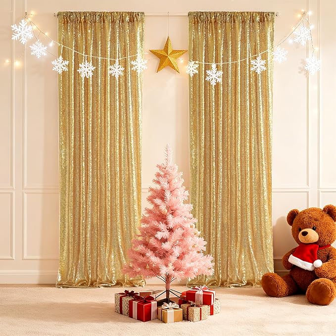 SquarePie Sequin Backdrop Curtain Not See Through Background - Image 6