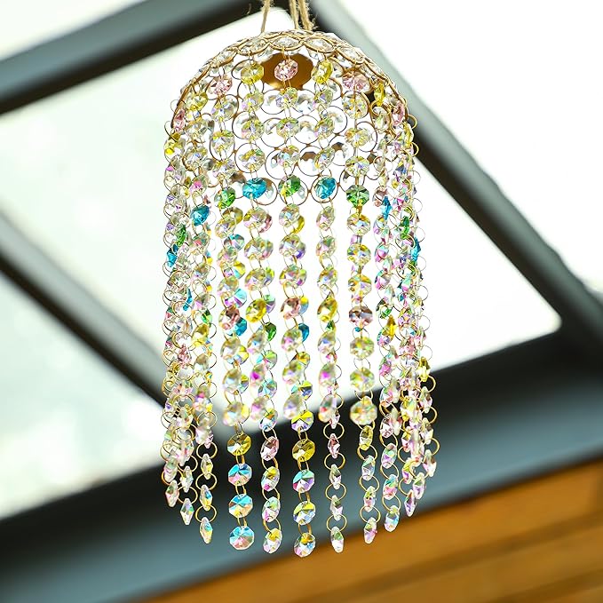 Crystal Suncatchers Window Hanging Wind Chime Garden Porch Home Wedding Party - Image 9