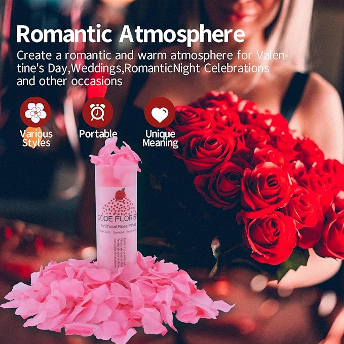 CODE FLORIST 1100 PCS Silk Rose Petals - Image 5