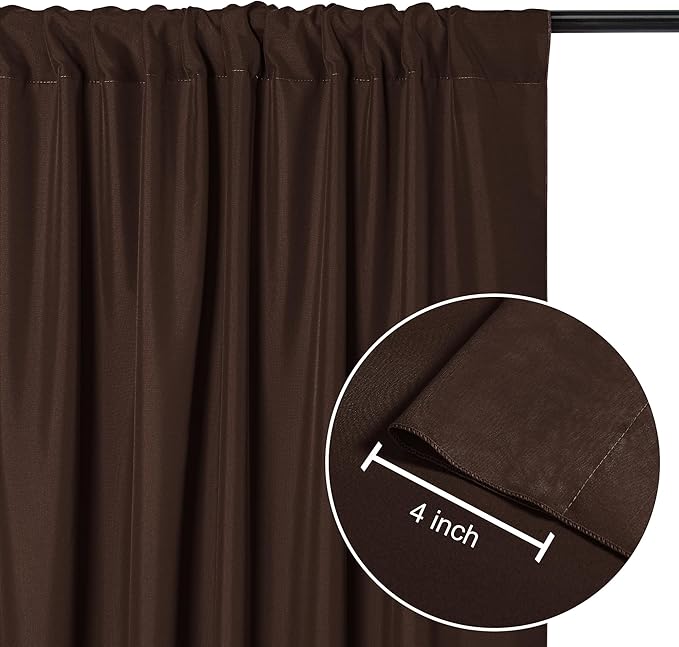 DWCN 10x7 FT Backdrop Curtains for Parties, Photography Backdrop Drapes - Image 3