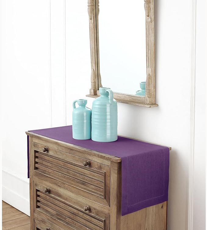 Solino Home Linen Purple Table Runner 36 Inches - Image 9