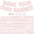 BEISHIDA 116 PCS Glitter Color Pink DIY Letter Banner Kit Make Your Own by Beishida